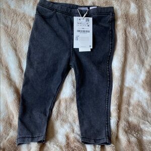 Kids Zara Charcoal Gray Denim Jeans 18-24 mo